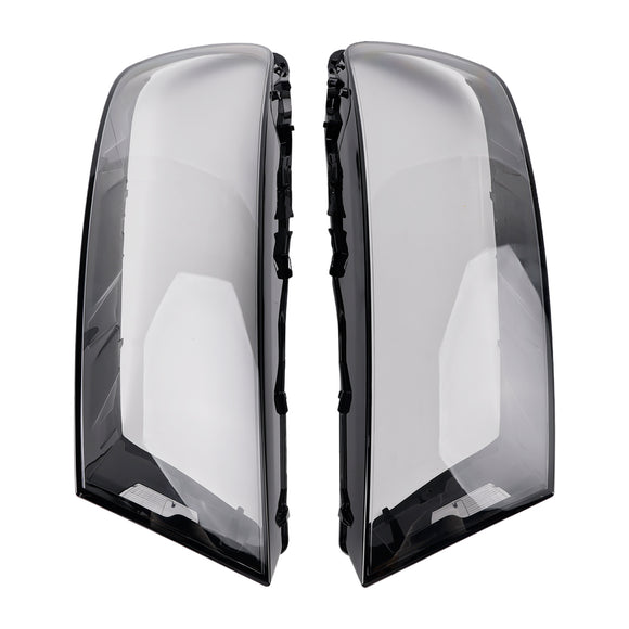 Par de cubiertas de lente de faro de coche LH + RH, pegamento de carcasa de pantalla para Audi Q7 2016-2019
