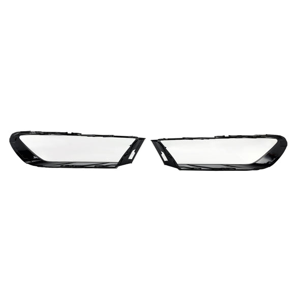 Par de cubiertas de lente de faro de coche LH + RH, pegamento de carcasa de pantalla para Audi Q7 2016-2019