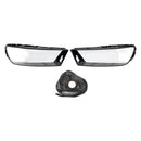 Par de cubiertas de lente de faro de coche LH + RH, pegamento de carcasa de pantalla para Audi Q7 2016-2019-16