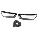 Par de cubiertas de lente de faro de coche LH + RH, pegamento de carcasa de pantalla para Audi Q7 2016-2019-17