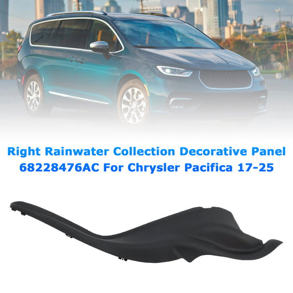 Right Rainwater Collection Decorative Panel For Chrysler Pacifica 2017-2025