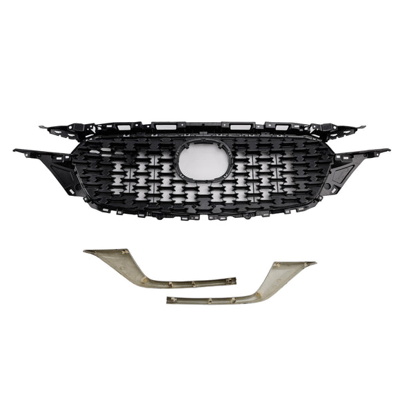 Mazda CX-5 2022-2025 Black Grille Front Bumper Replacement Grill KSD5-50719 W/ Gloss Black Molding Trim