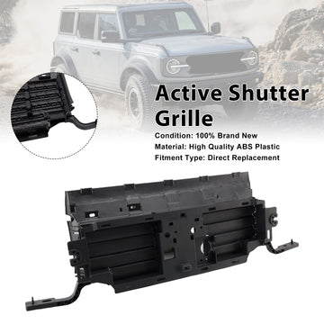 Lower Active Grill Shutter Fit Ford Bronco 2.3L 2.7L 2021-2022 W/O Motor - 0