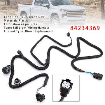Tail Light Wiring Harness 84234369 For Silverado 2019-2025 - 0