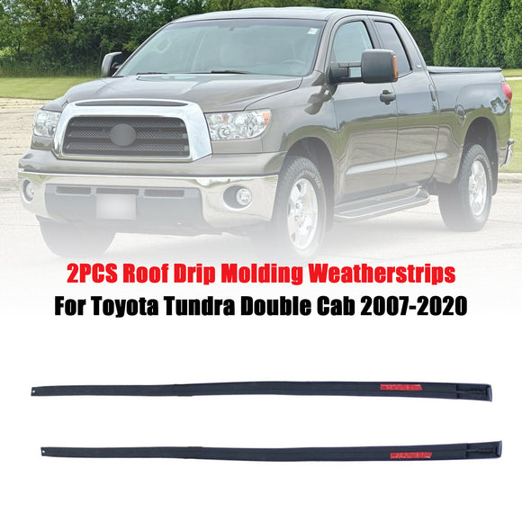 Toyota Tundra Double Cab 2007–2020, 2 Stück Dach-Tropfenform-Dichtungsstreifen 75551-0C050 75552-0C050