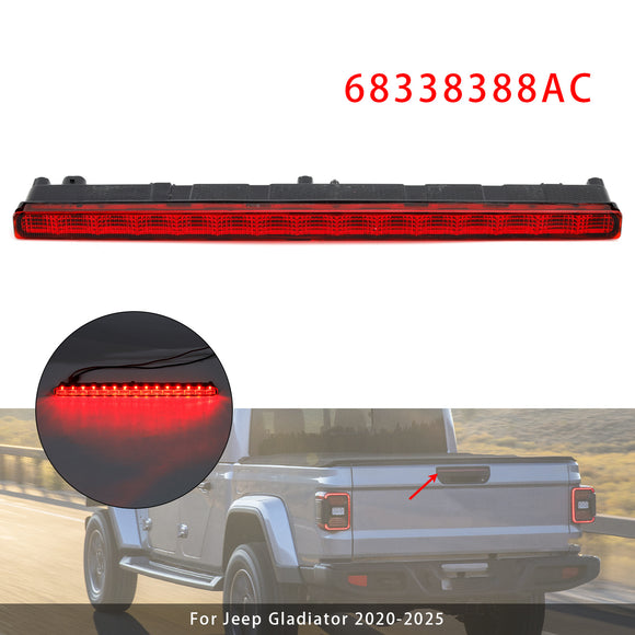 Center High Mount Stop Light Third 3rd Brake Light 68338388AC For Jeep Gladiator 2020-2025