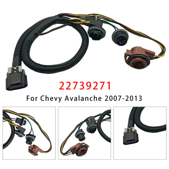 Arnés de cableado de luz trasera izquierda o derecha 22739271 para Chevy Avalanche 2007-2013