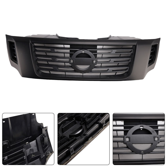 Griglia nera della griglia del paraurti anteriore adatta Nissan Navara NP300 D23 2015-2020