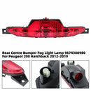 Rear Centre Bumper Fog Light Lamp 9674308980 For Peugeot 208 Hatchback 2012-2019-5
