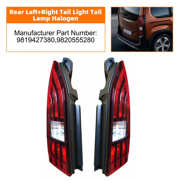 Hinten links + rechts Rücklicht Rücklicht Halogen für Peugeot Partner Rifter 18-2023
