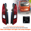 Hinten links + rechts Rücklicht Rücklicht Halogen für Peugeot Partner Rifter 18-2023-3