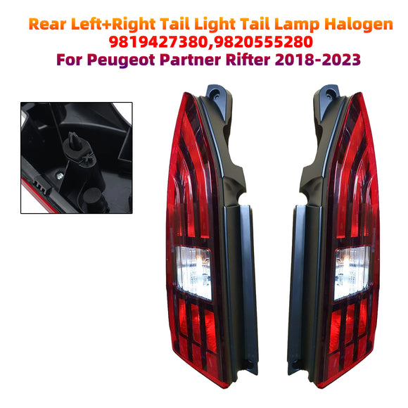 Hinten links + rechts Rücklicht Rücklicht Halogen für Peugeot Partner Rifter 18-2023