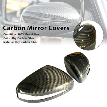 Dry Carbon Fiber Side Mirror Covers Fit Mercedes Benz G Class G450 G500 G580 W464 W465 2019-2026