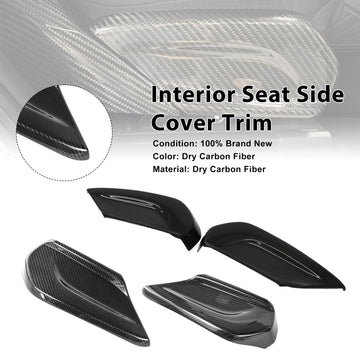 Carbon Fiber Interior Seat Side Panel Cover Trim Fit Mercedes Benz W464 W465 2019-2026 - 0