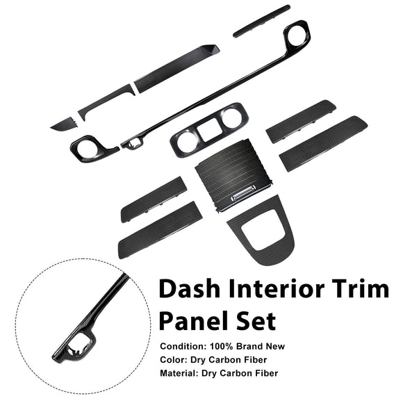 Dry Carbon Dash Interior Trim Panel Set Fit Mercedes W465 G550 G580 G63 2025+