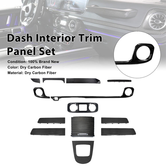 Dry Carbon Dash Interior Trim Panel Set Fit Mercedes W465 G550 G580 G63 2025+