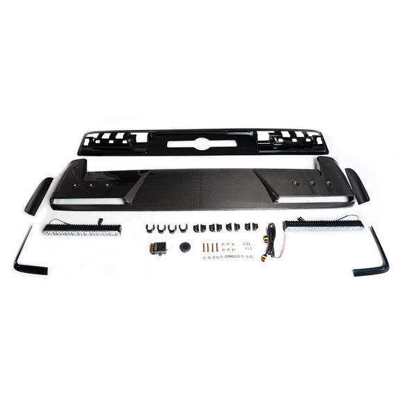 Front Roof Spoiler Wing Fit Mercedes Benz G-Class W465 B800 2025+ W/ LED
