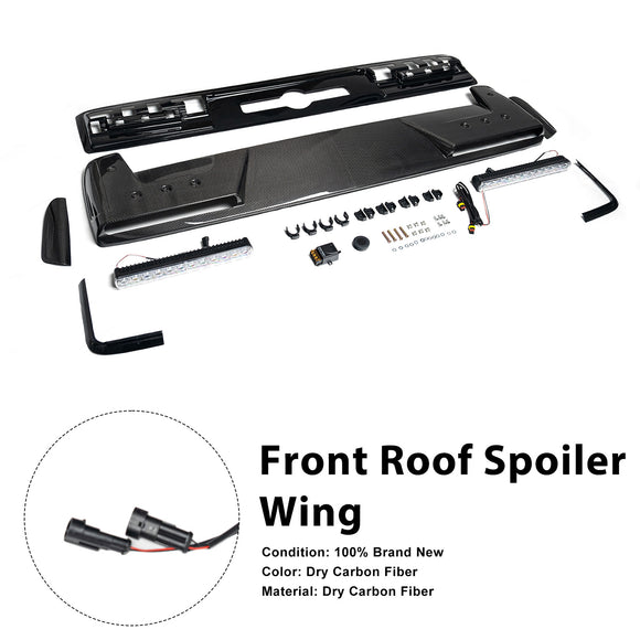 Front Roof Spoiler Wing Fit Mercedes Benz G-Class W465 B800 2025+ W/ LED