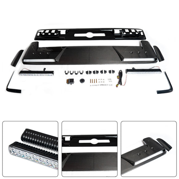 Front Roof Spoiler Wing Fit Mercedes Benz G-Class W465 B800 2025+ W/ LED