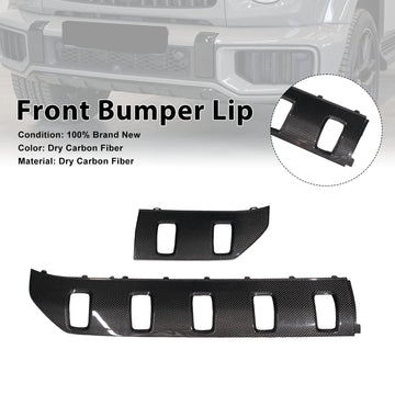 Dry Carbon Front Bumper Lip Chin Spoiler Fit Mercedes Benz G-Class W465 G63 2024-2026 - 0