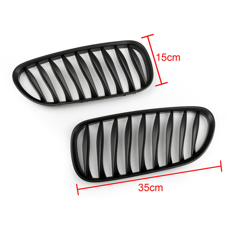 BMW 2003-2008 E85 E86 Z4 3.0i/2.5i/3.0si/2.0i/Z4 M Front Bumper Sport Kidney Grille Matte Black Grill