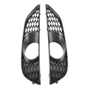 Audi Q7 Sline 2010-2015 2 STUKS Voorbumper Mistlamp Grill Onderste Grille Cover Zwart-6