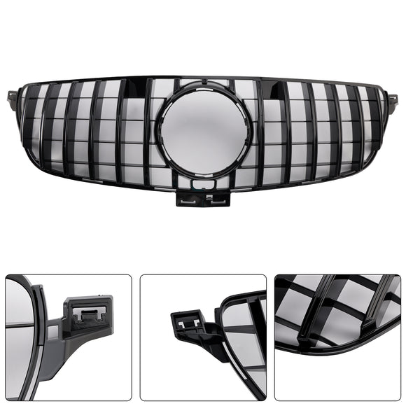 Grade dianteira estilo GT para Mercedes-Benz Classe GLE W166 2015-2018