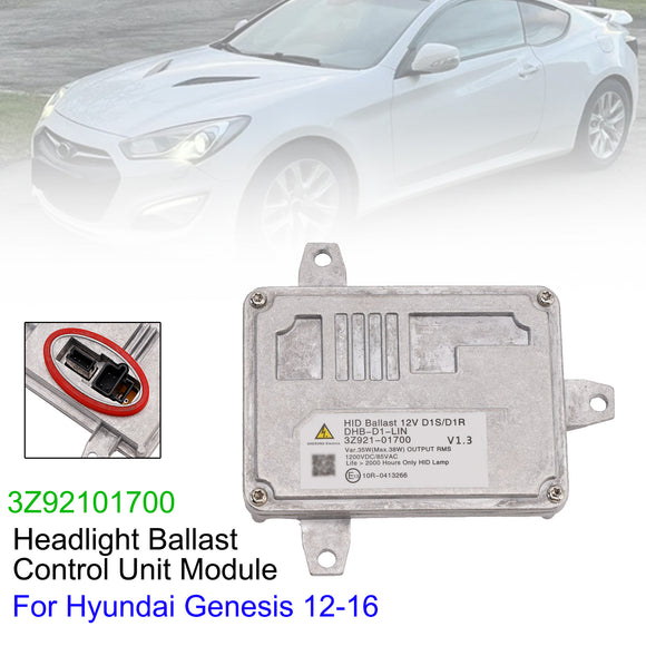 Headlight Ballast Control Unit Module 3Z92101700 For Hyundai Genesis 2012-2016