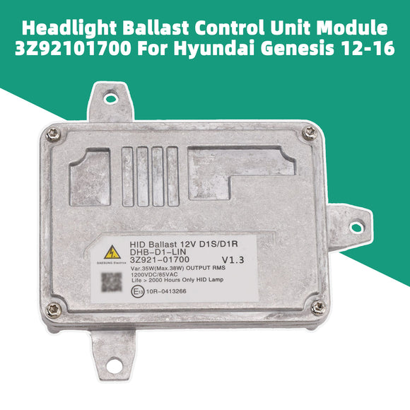 Headlight Ballast Control Unit Module 3Z92101700 For Hyundai Genesis 2012-2016