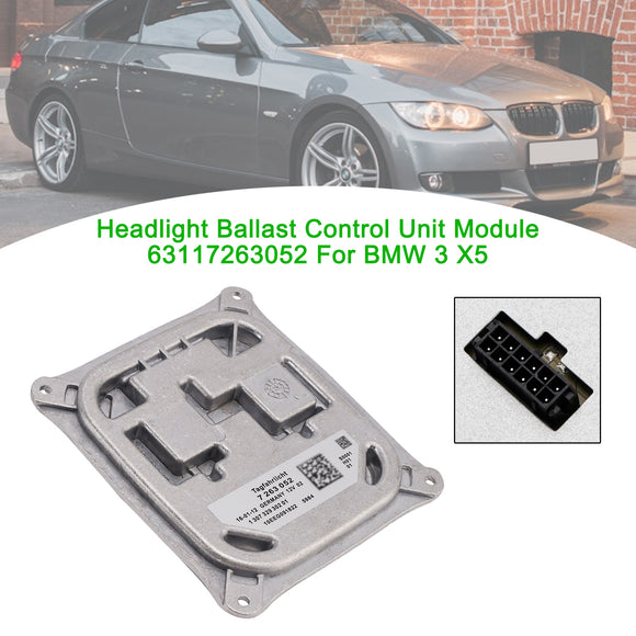 Koplampballastregeleenheidmodule 63117263052 voor BMW 3 X5