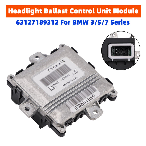 Módulo de unidad de control de balasto de faro 63127189312 para BMW Serie 3/5/7