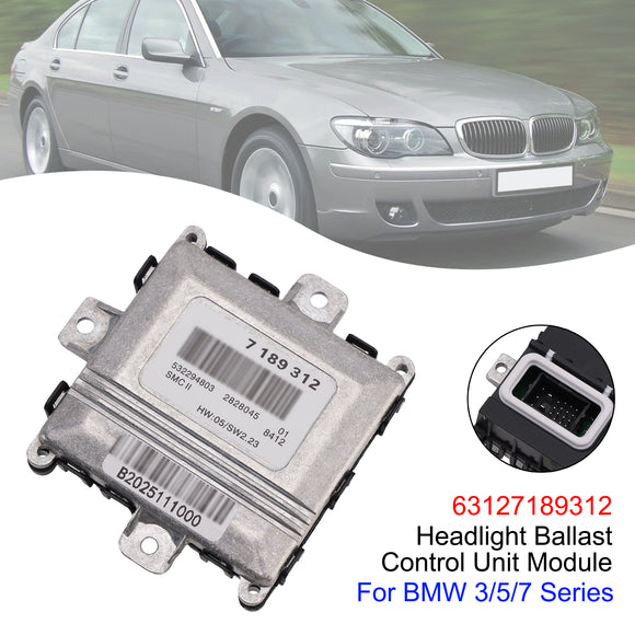 Módulo de unidad de control de balasto de faro 63127189312 para BMW Serie 3/5/7