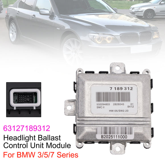 Módulo de unidad de control de balasto de faro 63127189312 para BMW Serie 3/5/7