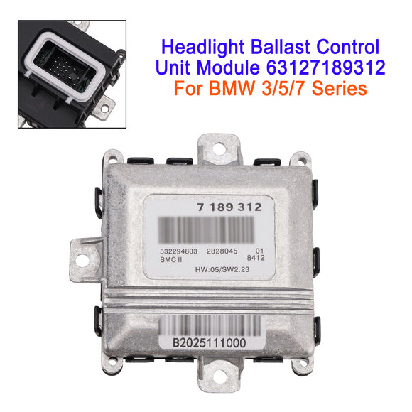 Módulo de unidad de control de balasto de faro 63127189312 para BMW Serie 3/5/7