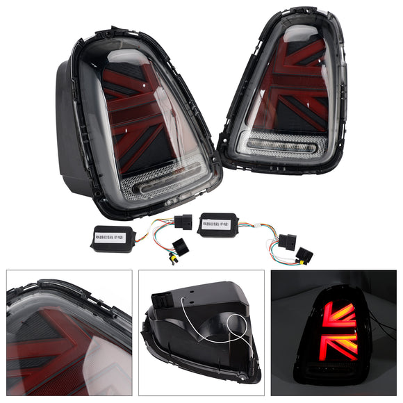 L&amp;R LED Tail lights Lamps For BMW Mini R56 R57 R58 R59 Cooper S 2007-2015 Smoked Housing