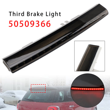 Black Rear Third Brake Light Center 50509366 For Alfa Romeo Giulietta Fiat 500L 2012-2018 - 0