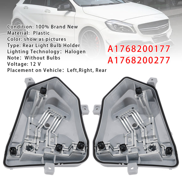 Suporte da lâmpada da lanterna traseira esquerda e direita A1768200177 A1768200277 para Mercedes W176 Turma de 2012-2015