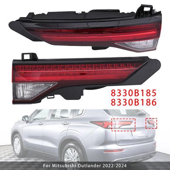 Left+Right Inner Rear Brake Tail Light 8330B185 8330B186 For Mitsubishi Outlander 2022-2024