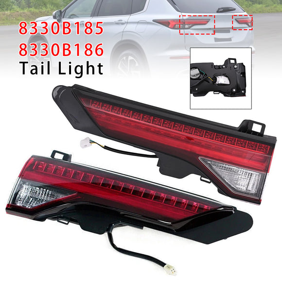 Left+Right Inner Rear Brake Tail Light 8330B185 8330B186 For Mitsubishi Outlander 2022-2024