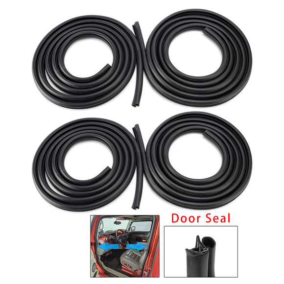 4PCS Anteriore Posteriore Sinistra Destra Porta Guarnizione In Gomma Guarnizione Per Hummer H2 2003-2009