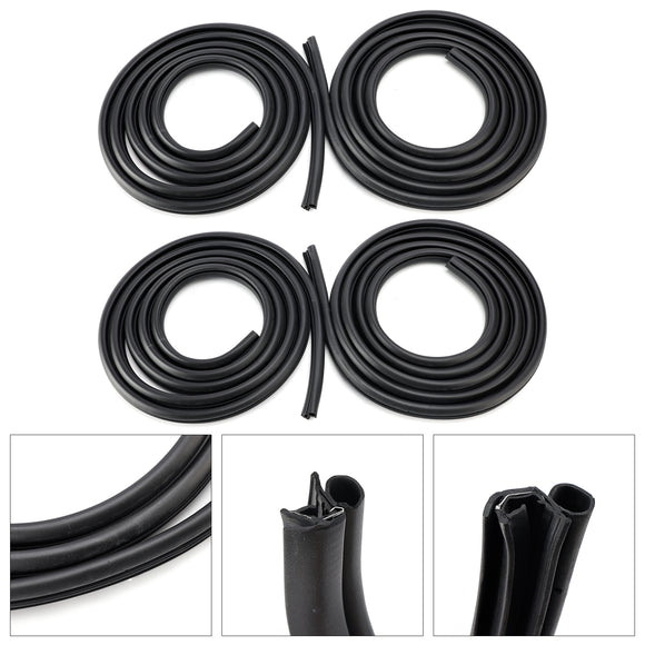 4PCS Anteriore Posteriore Sinistra Destra Porta Guarnizione In Gomma Guarnizione Per Hummer H2 2003-2009