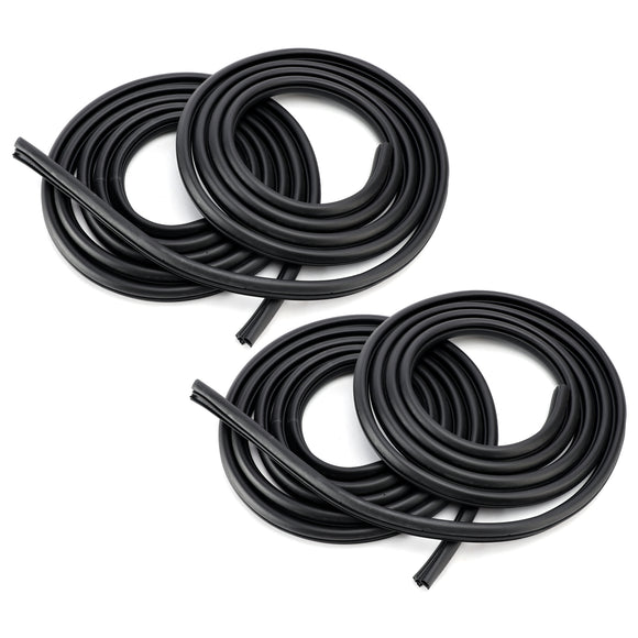 4PCS Anteriore Posteriore Sinistra Destra Porta Guarnizione In Gomma Guarnizione Per Hummer H2 2003-2009
