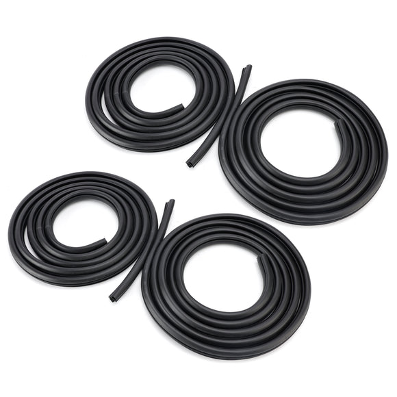 4PCS Anteriore Posteriore Sinistra Destra Porta Guarnizione In Gomma Guarnizione Per Hummer H2 2003-2009