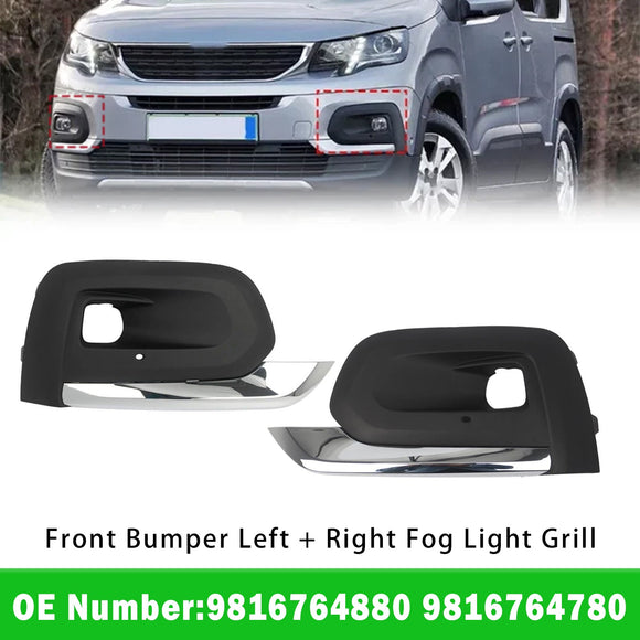 Frontstoßstange links + rechts Nebelscheinwerfergrill 9816764780 für Peugeot Rifter 2019–2025