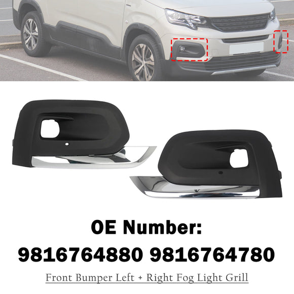 Frontstoßstange links + rechts Nebelscheinwerfergrill 9816764780 für Peugeot Rifter 2019–2025