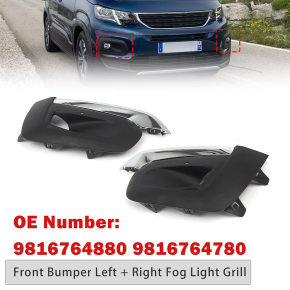 Frontstoßstange links + rechts Nebelscheinwerfergrill 9816764780 für Peugeot Rifter 2019–2025