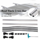 Portaequipajes Universal de aluminio para techo de coche, barra transversal con cerradura, 120CM-1