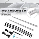 Portaequipajes Universal de aluminio para techo de coche, barra transversal con cerradura, 120CM-3