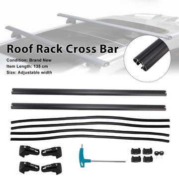 135CM Universal Aluminium Car Roof Rack Luggage Carrier Cross Bar Rail Lockable