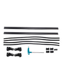 Portapacchi per auto universale in alluminio da 135 cm, con barra trasversale, con serratura-10